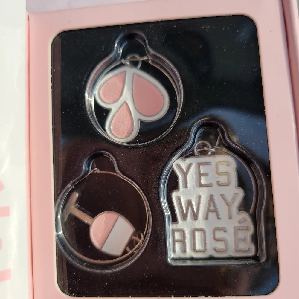 Rosé All Day Trio ~ David Tutera & Champagne Problems Napkins Charms & Recipies